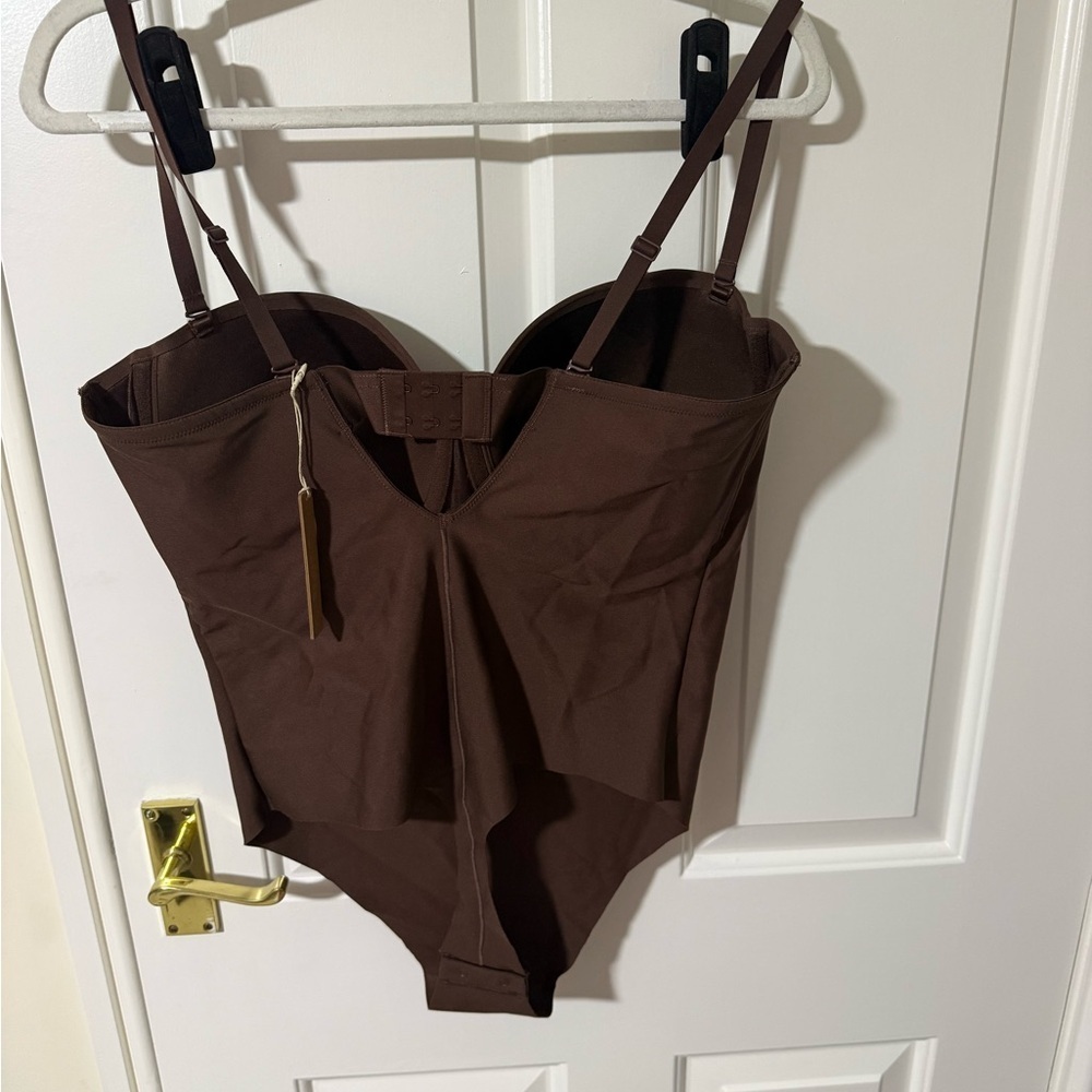 SKIMS Cocoa Underwire Thong Bodysuit sz 2x - Picture 3 of 6